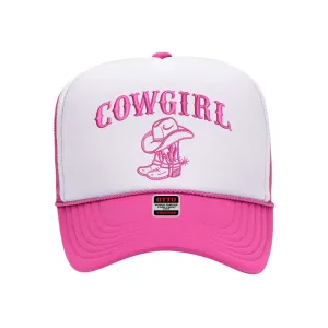 Cowgirl Boots Two Tone Trucker Hat