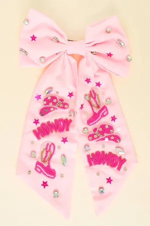 Cowgirly Bow Hair Clip