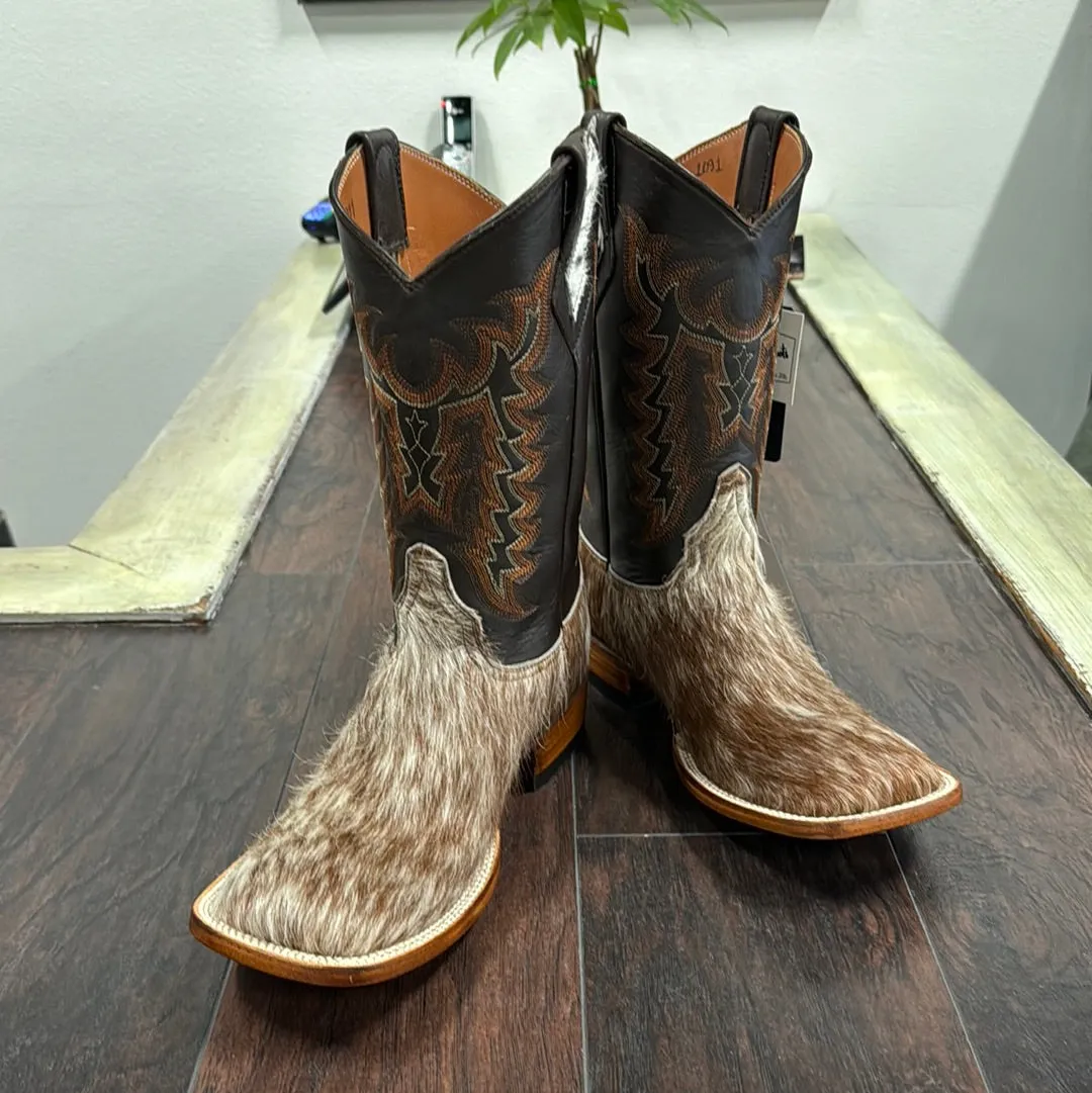 Cowhide br/wh sz 9.5 EE