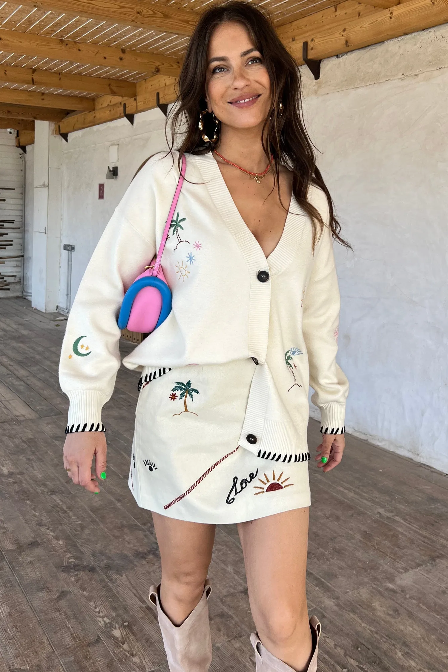 Cream Western Cardigan