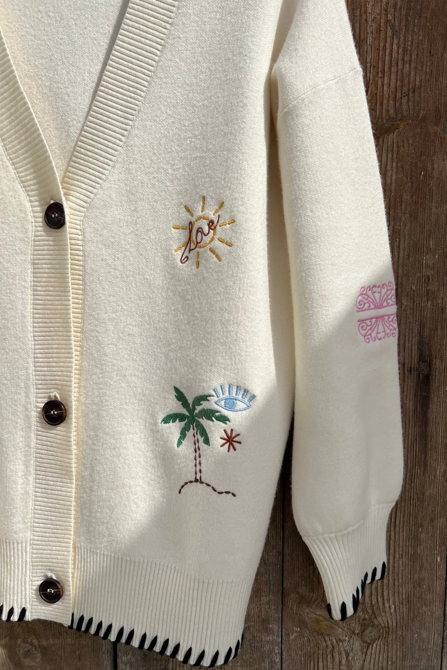 Cream Western Cardigan