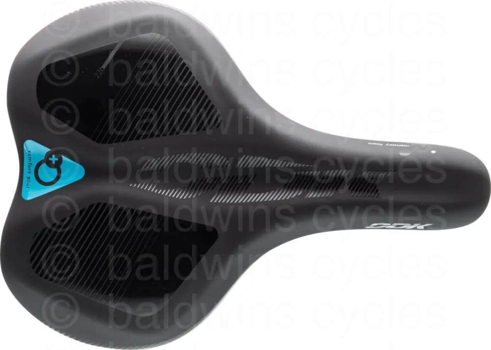DDK D-123MF - Comfort Plus Unisex City/Trekking Saddle in Black