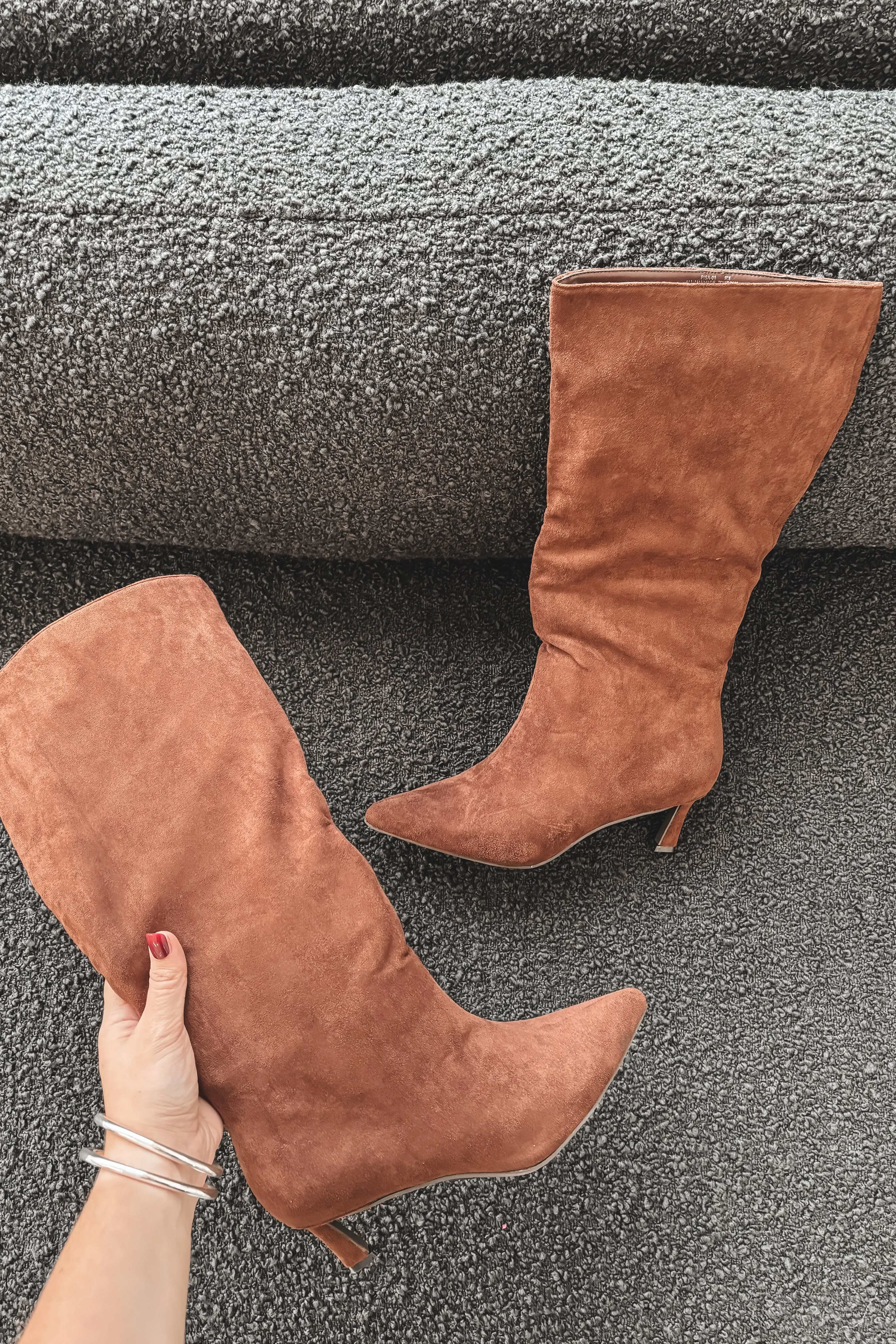 DEAL Can't Live Without Suede Pointed Toe Boot