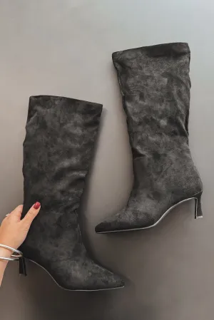 DEAL Can't Live Without Suede Pointed Toe Boot