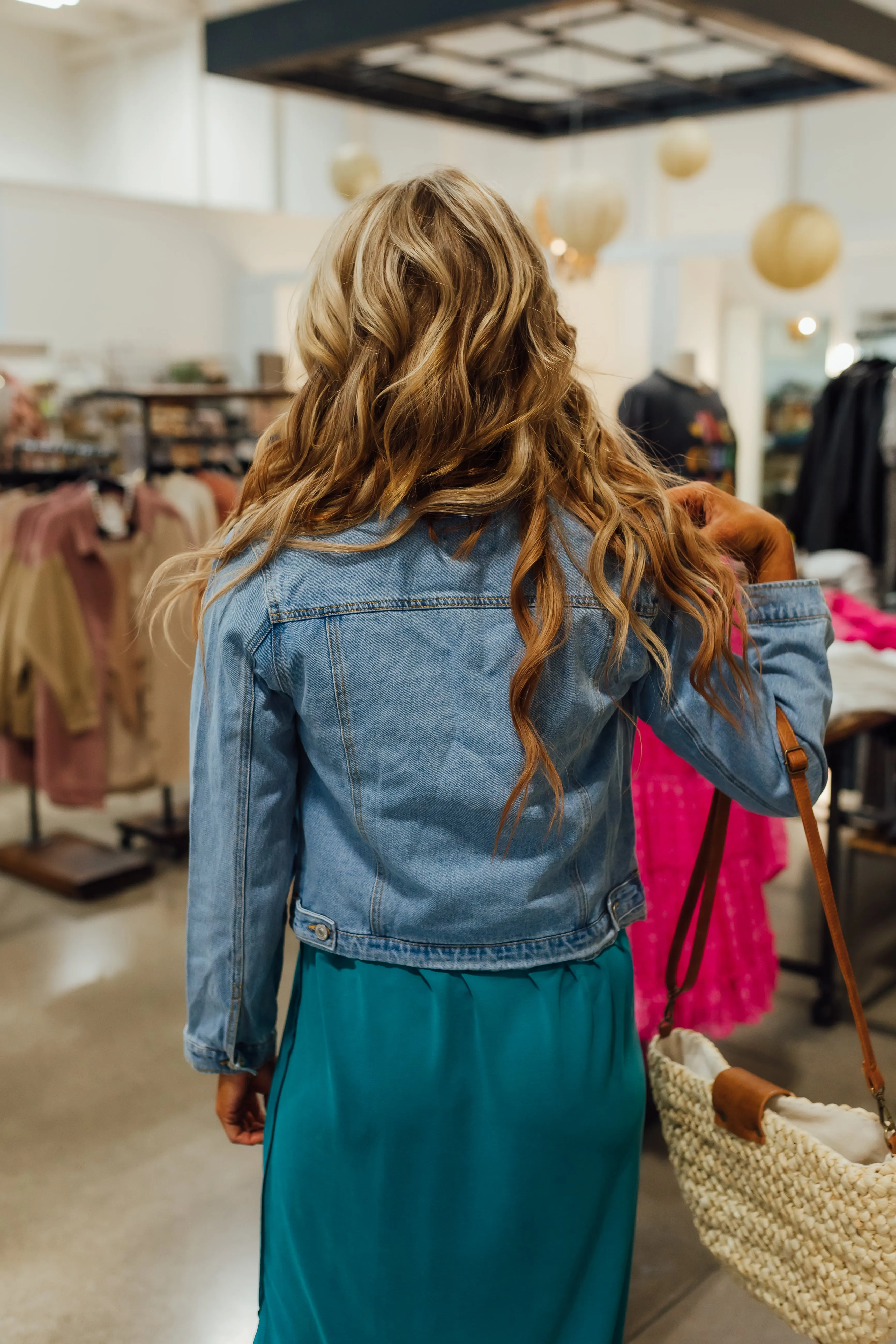 distressed denim jacket