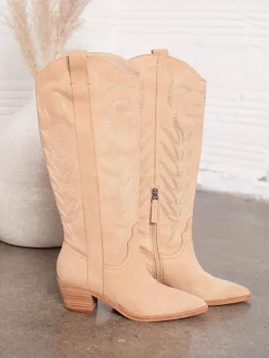 Dolce Vita Solei Nubuck Tall Western Boot