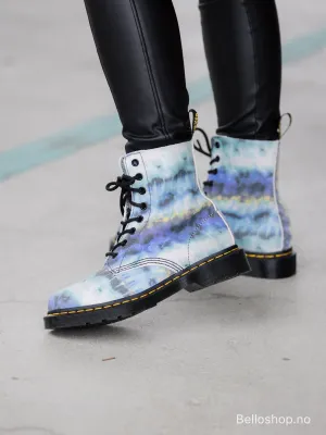 Dr. Martens Pascal Blue summer tie dye