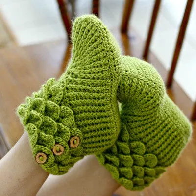 Duo Crocodile Stitch Boots (Baby & Adult Sizes)