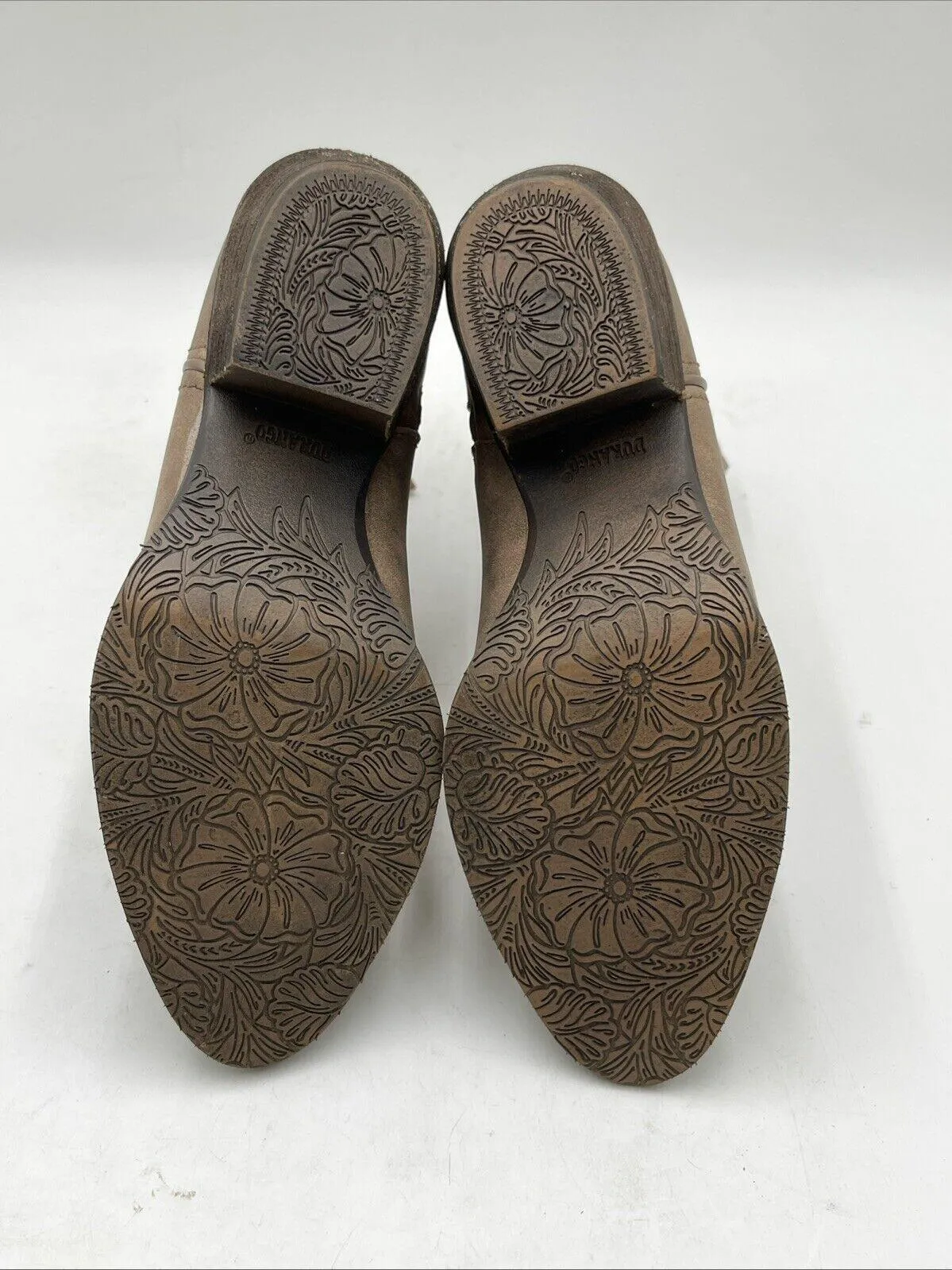 Durango Women's Crush Distressed Shortie Western Boots Brown Size 6.5M - Very Good