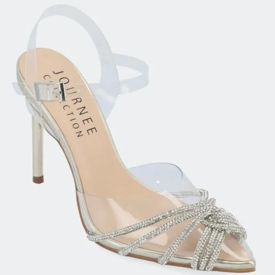 ELEORA Women's Lucite Stiletto Heel Pumps