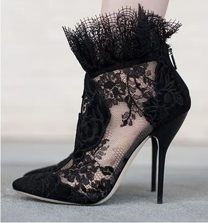 Embroidered Women Booties