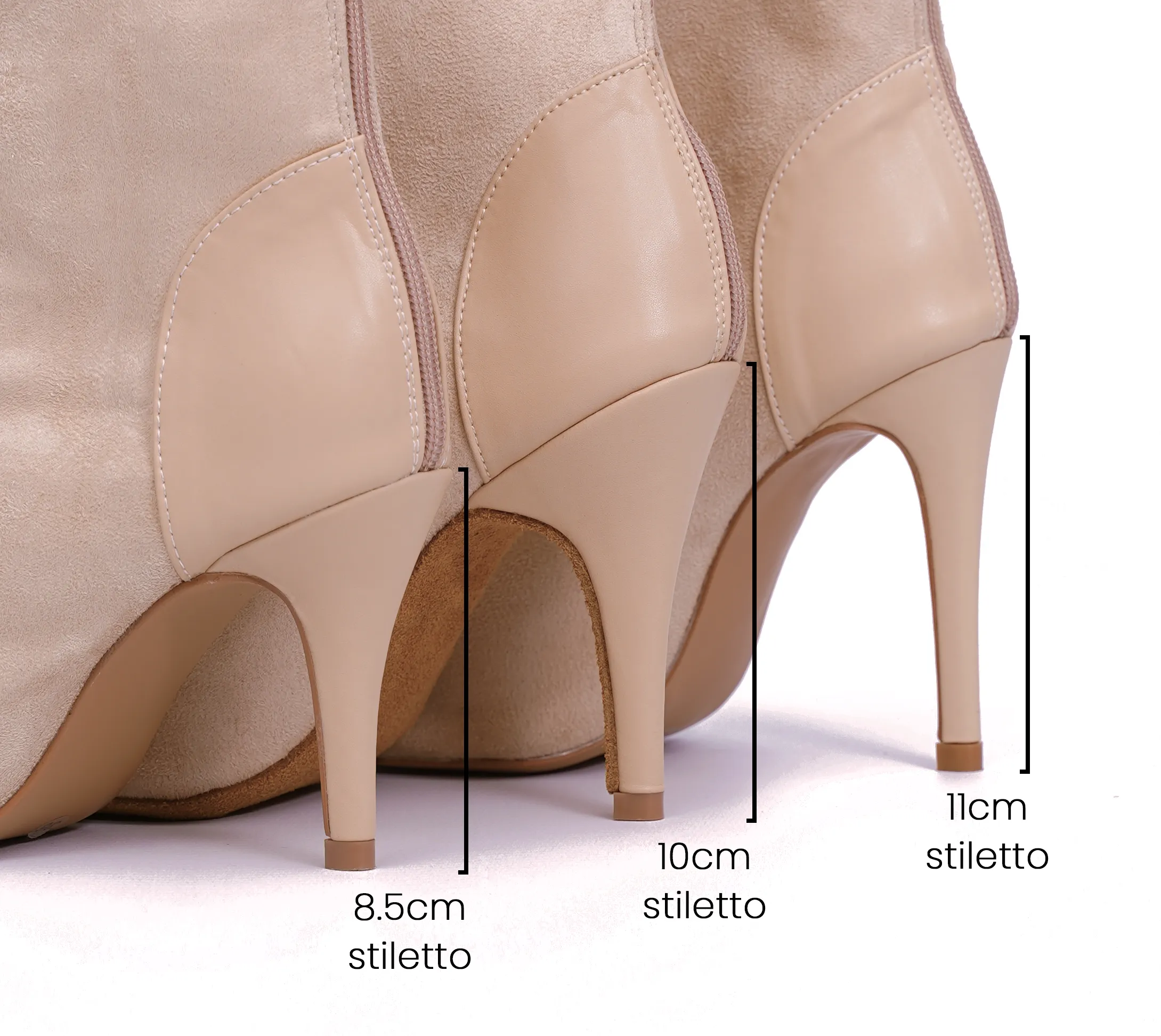 Emily Beige - Talons stilettos slim - Personnalisable