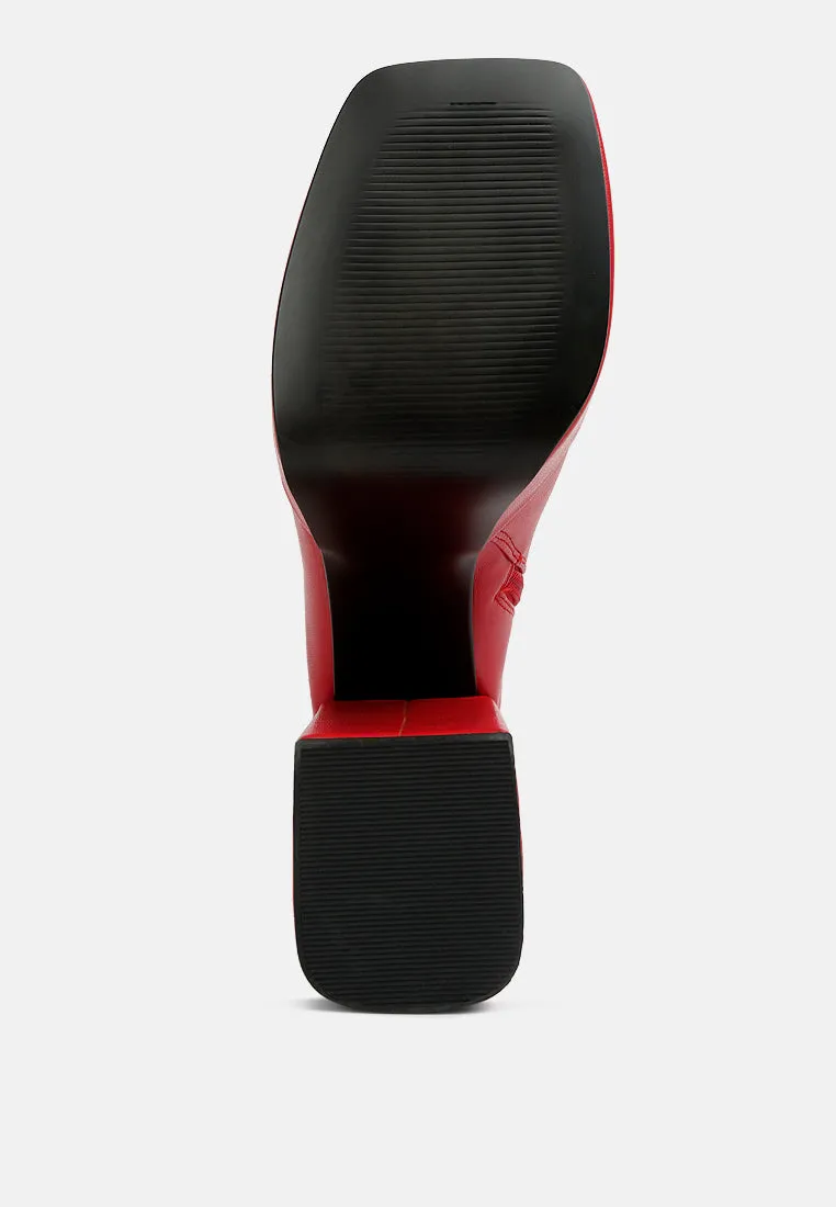 Fanning Platform Long Boots By Ruw