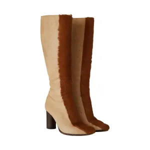 Fendi Brown Calf Hair Boots
