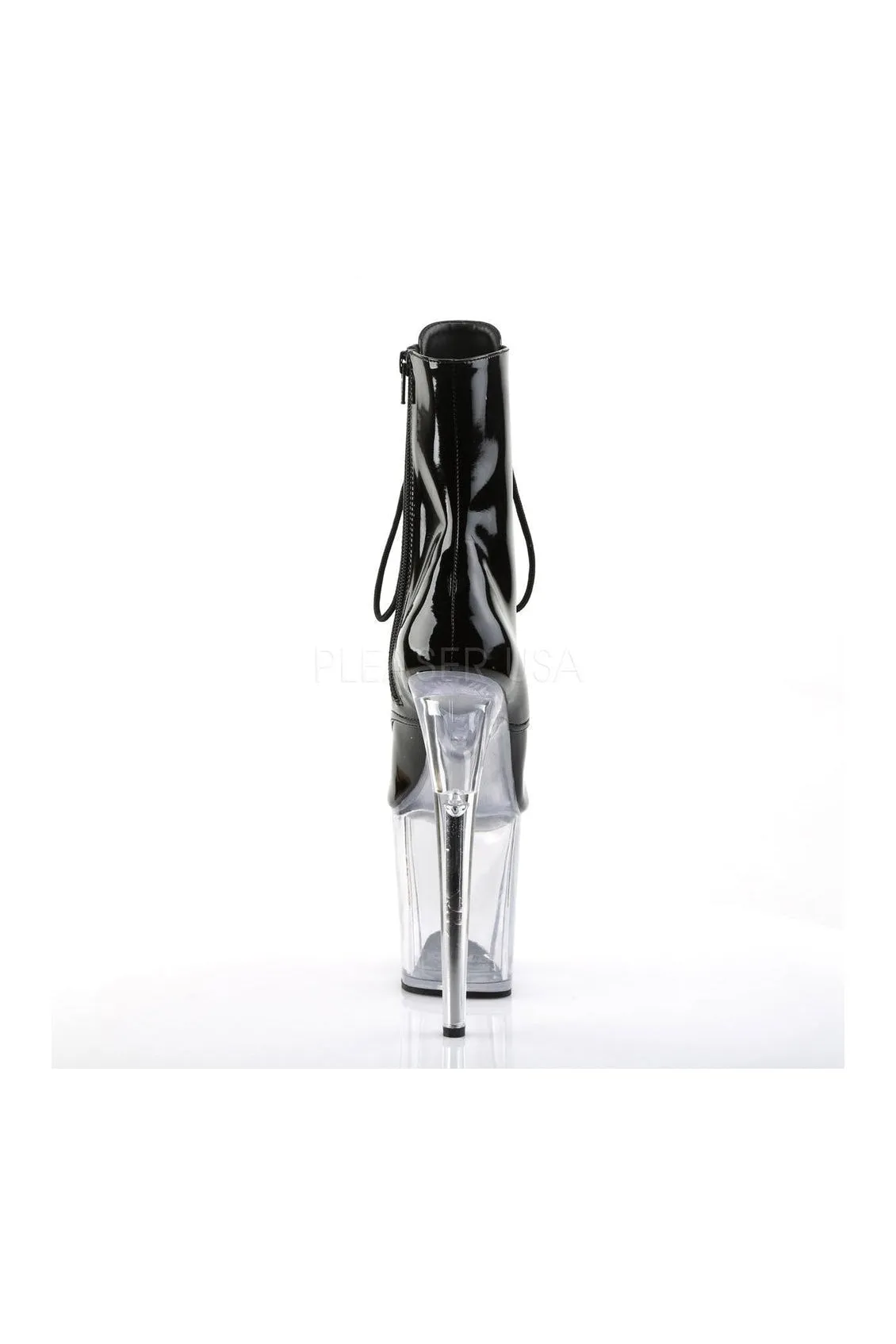 FLAMINGO-1021 Platform Boot  | Black Patent