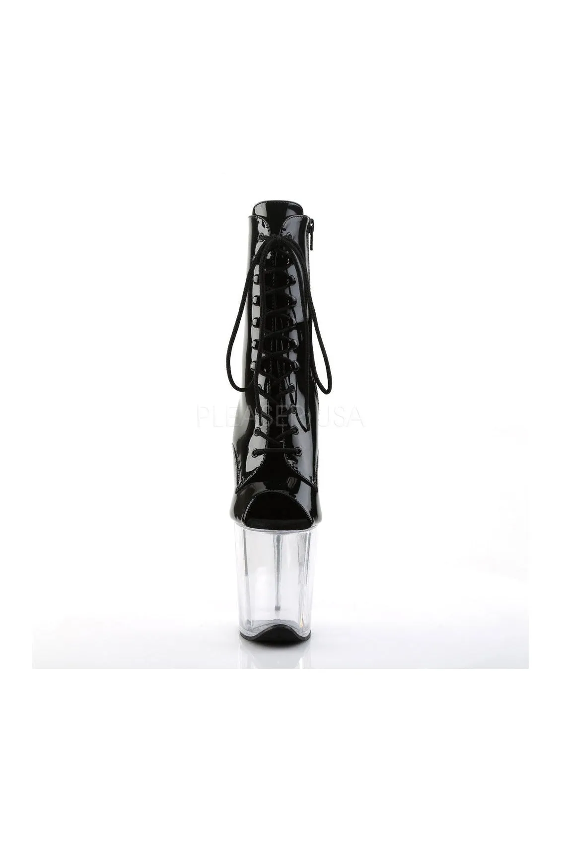 FLAMINGO-1021 Platform Boot  | Black Patent