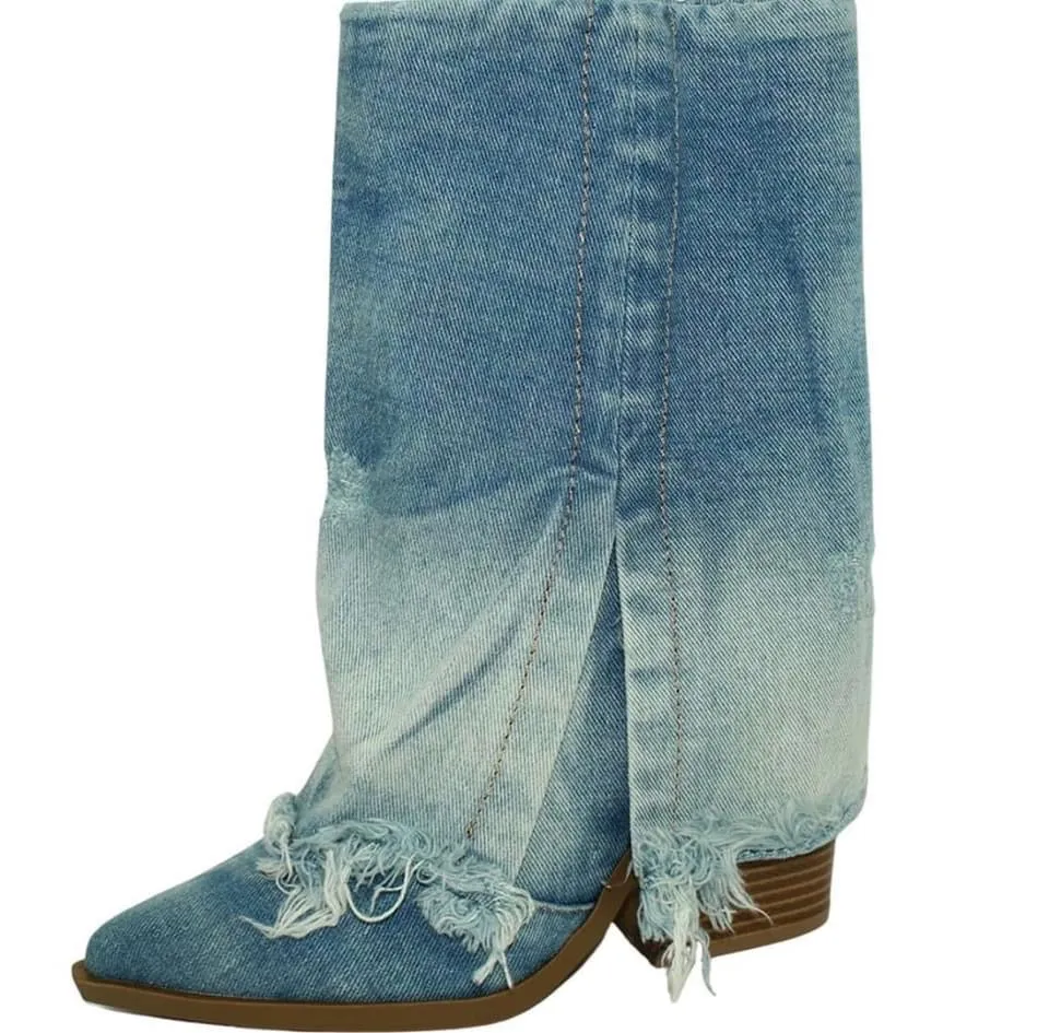 “Fold Over” booties