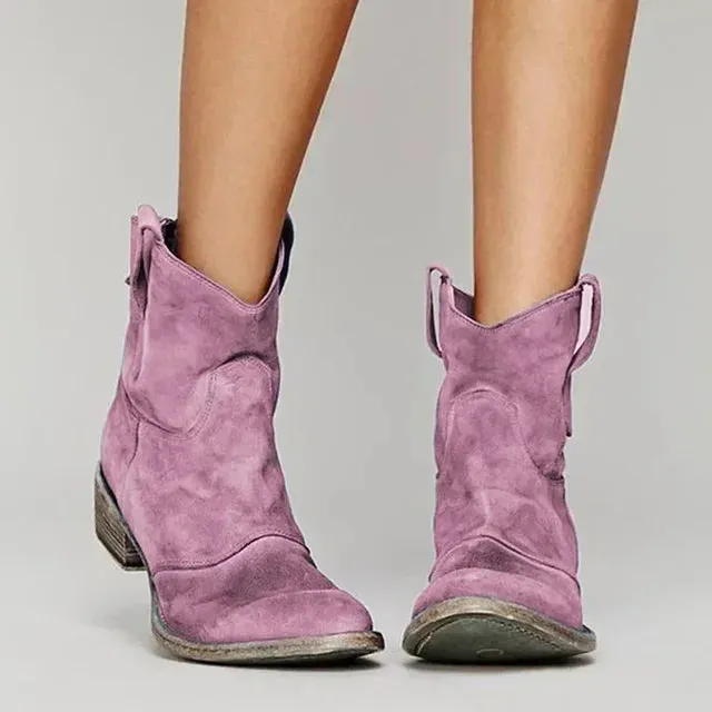 Fria – Distressed Ankle Boots