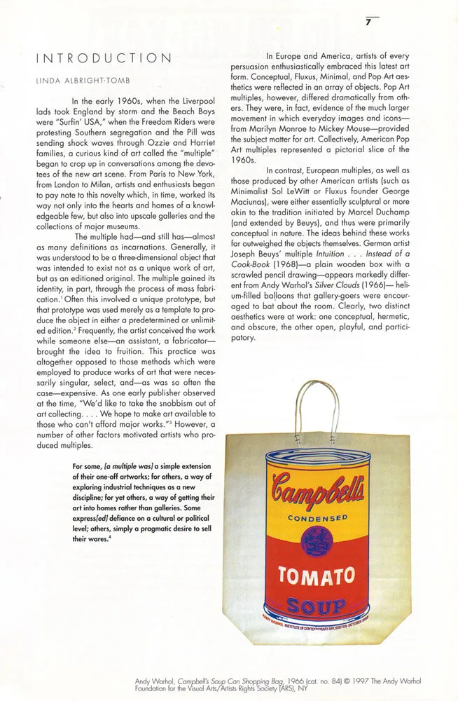 Great American Pop Art Store: Multiples of the Sixties