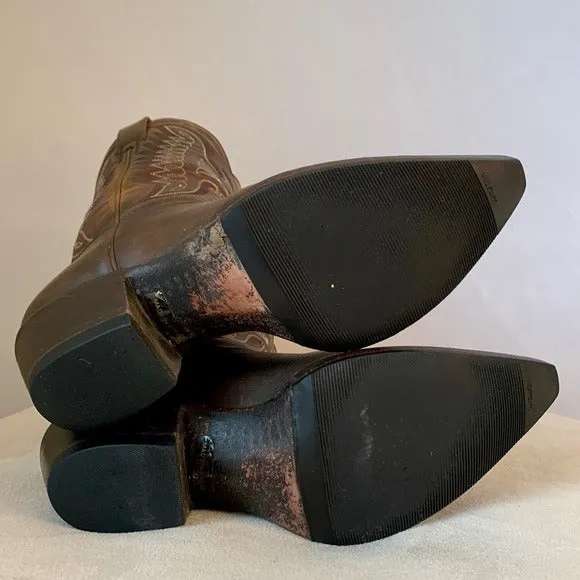 HERITAGE BOOT CO Apache Peewee Phoenix Thunderbird Brown Cowboy Western Boots