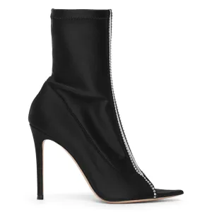 Hiroko black crystal boots