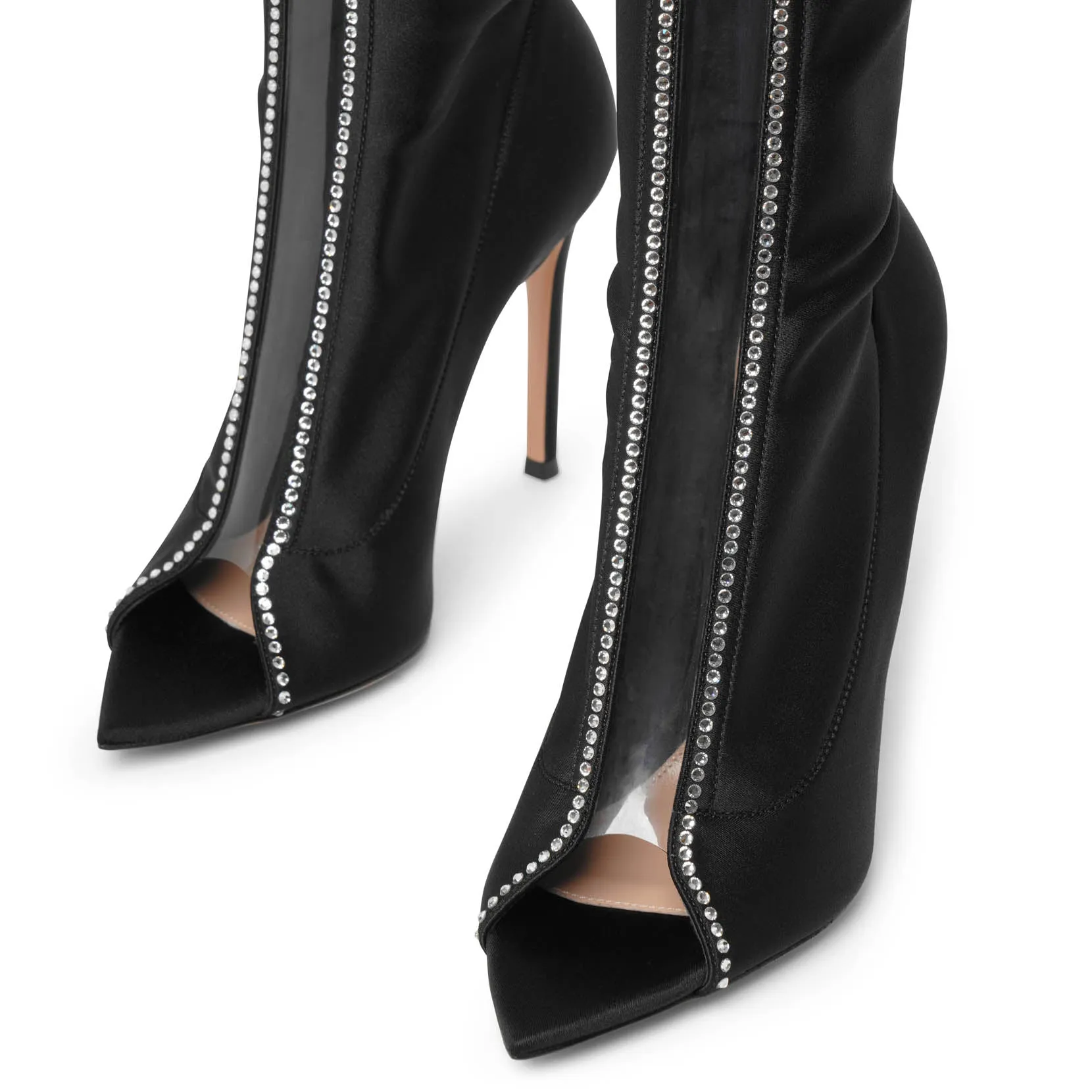 Hiroko black crystal boots