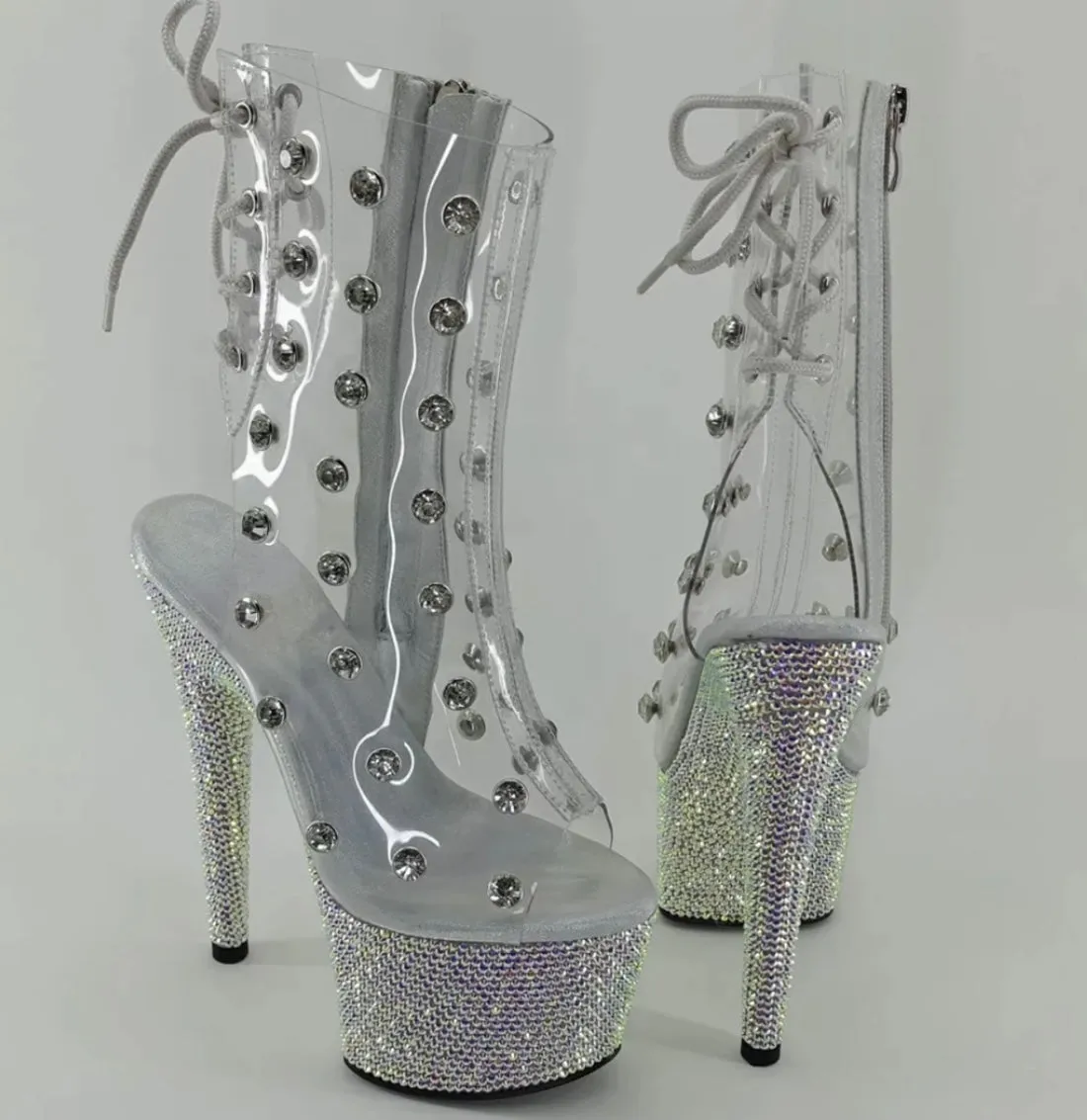 Iconic Ankle Boots- Clear