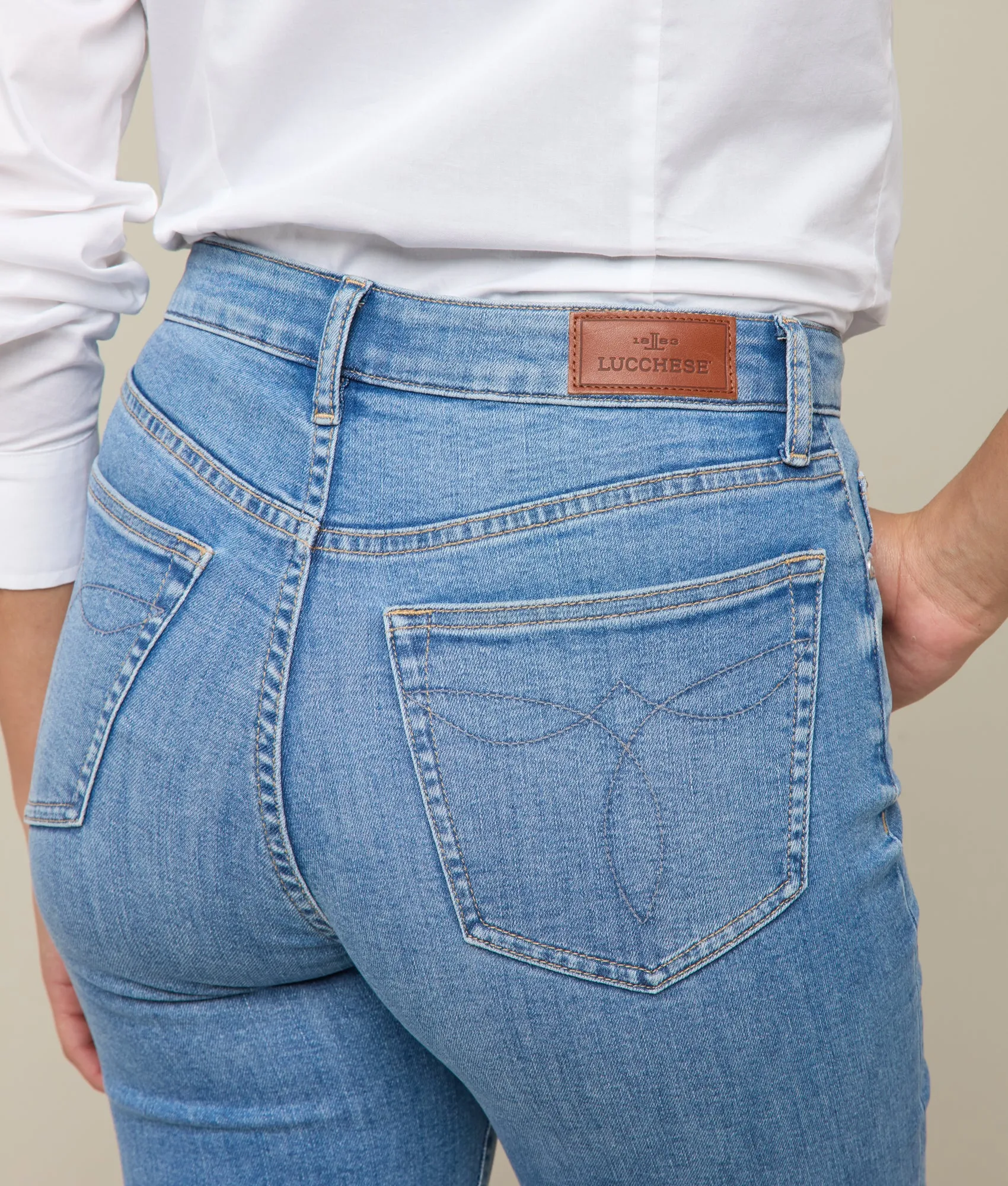 Isra Mid-Rise Skinny Jean :: Bluebonnet