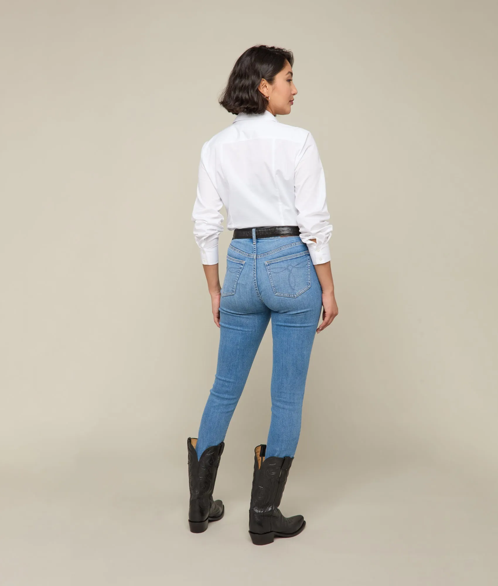Isra Mid-Rise Skinny Jean :: Bluebonnet