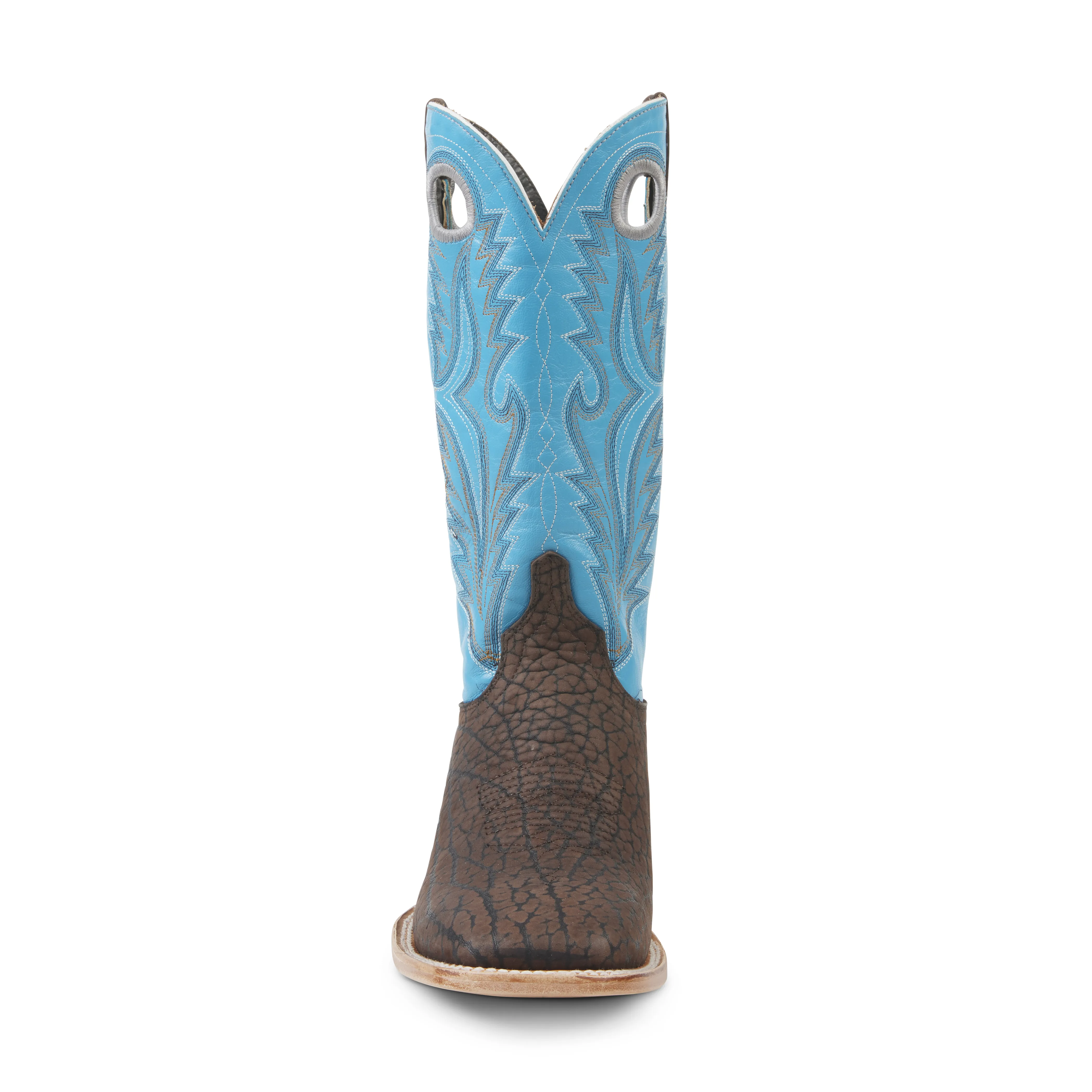 Joaquin - Square Toe - Chocolate & Blue