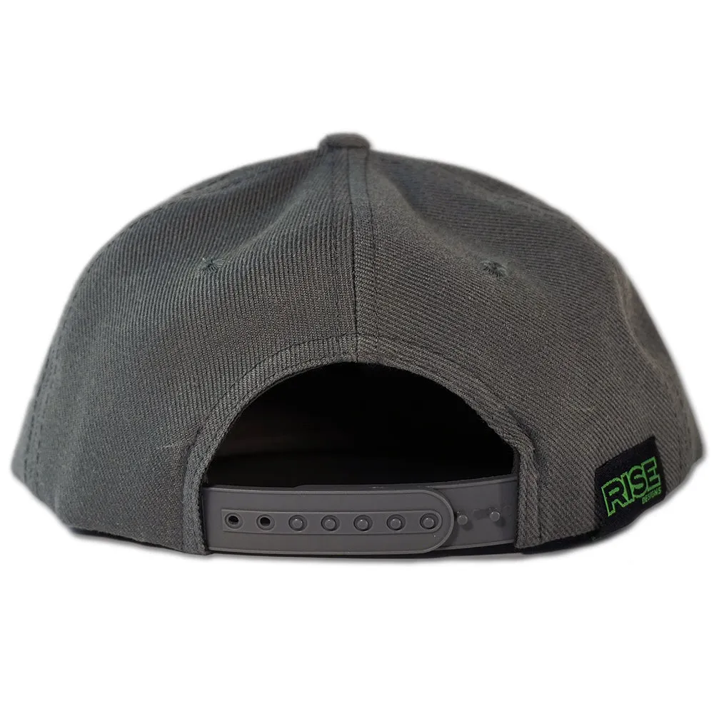 Juniper Tree - Youth Snapback Hat - Charcoal Grey