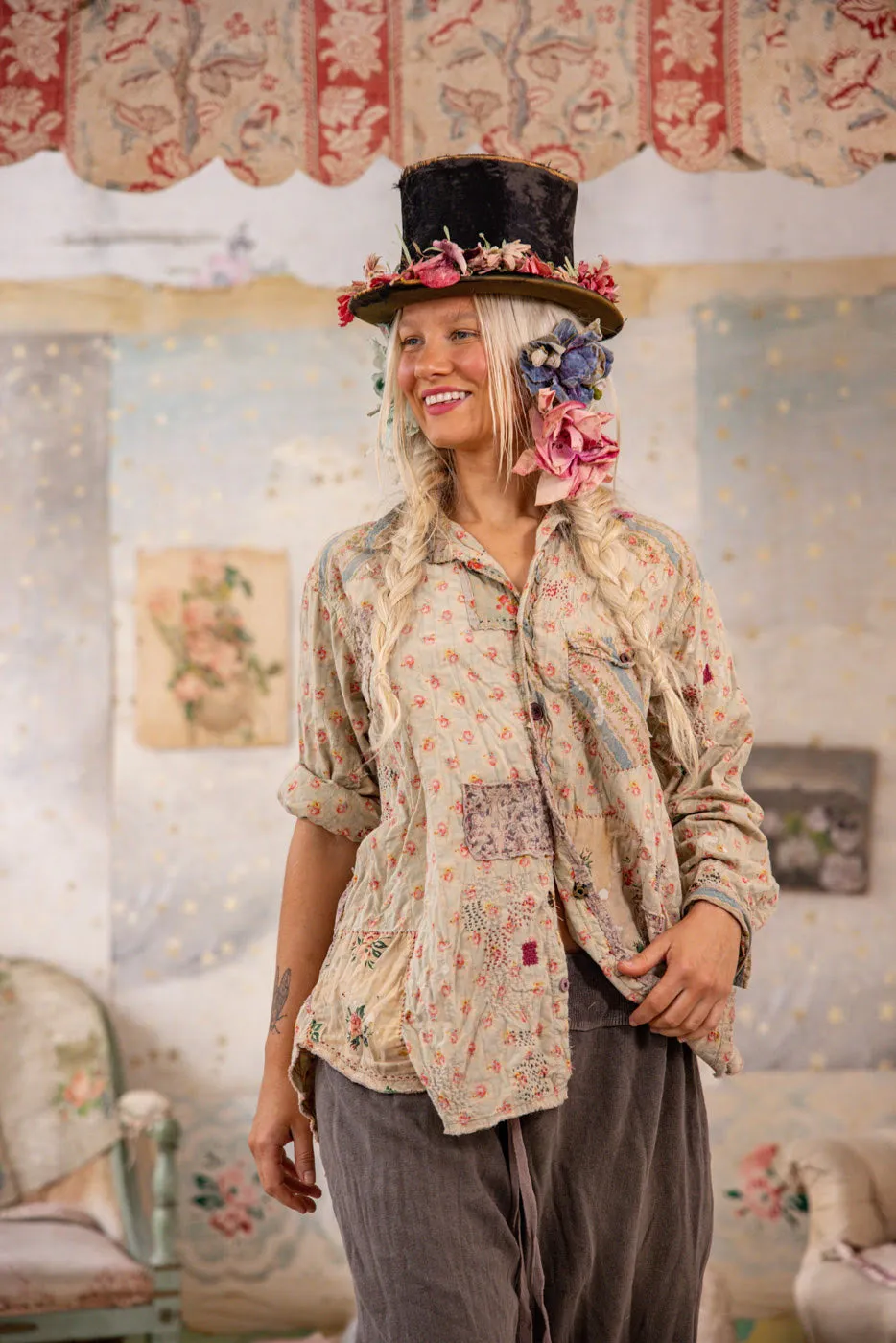Kelly Western Shirt in Mon Cheri