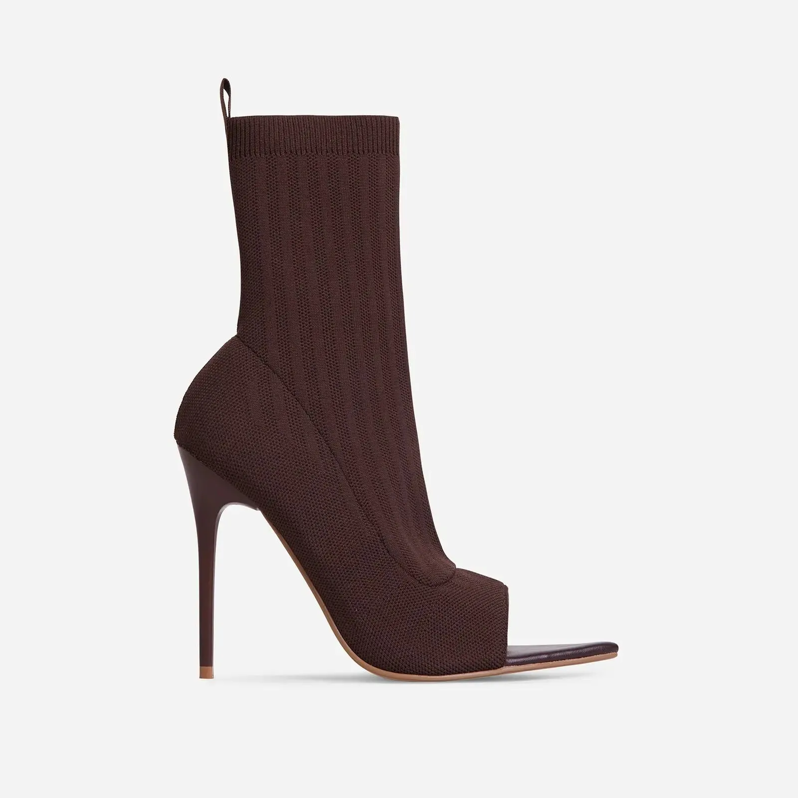 Knitted Peep Toe Booties