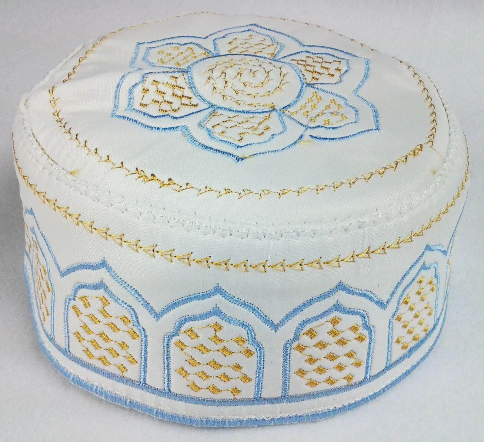 Kofi Topi Tupi Embroidery Cap Hat Muslim Islam Mens Size 56-58