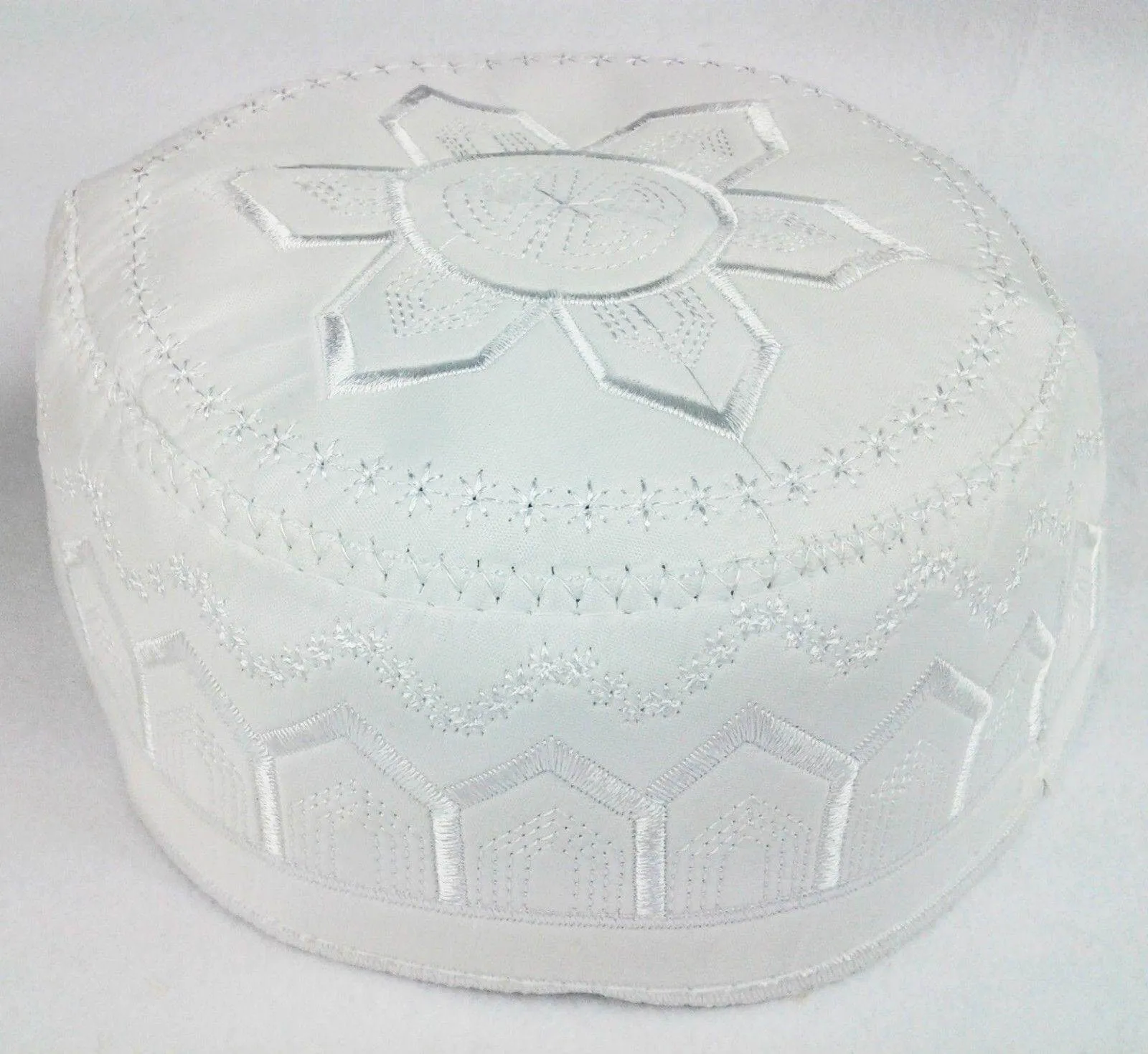 Kofi Topi Tupi Embroidery Cap Hat Muslim Islam Mens Size 56-58