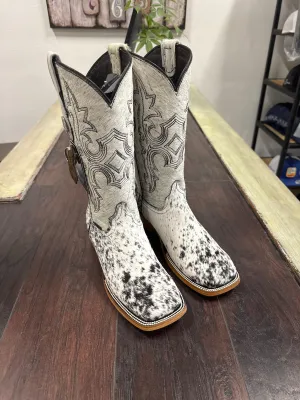 Ladies Rock’Em Katherine Cowhide bl/wh wide