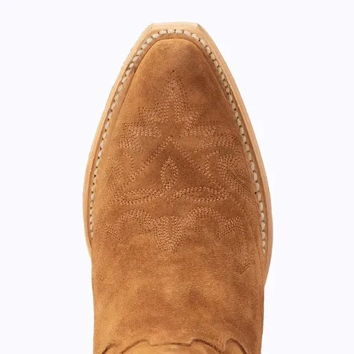 Lane Lexington Western Boots in Toffee Suede