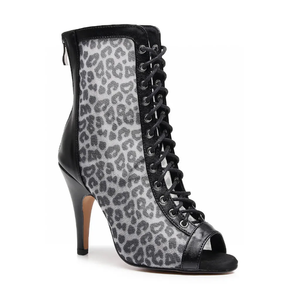 Leona - Black Leopard - Street Sole