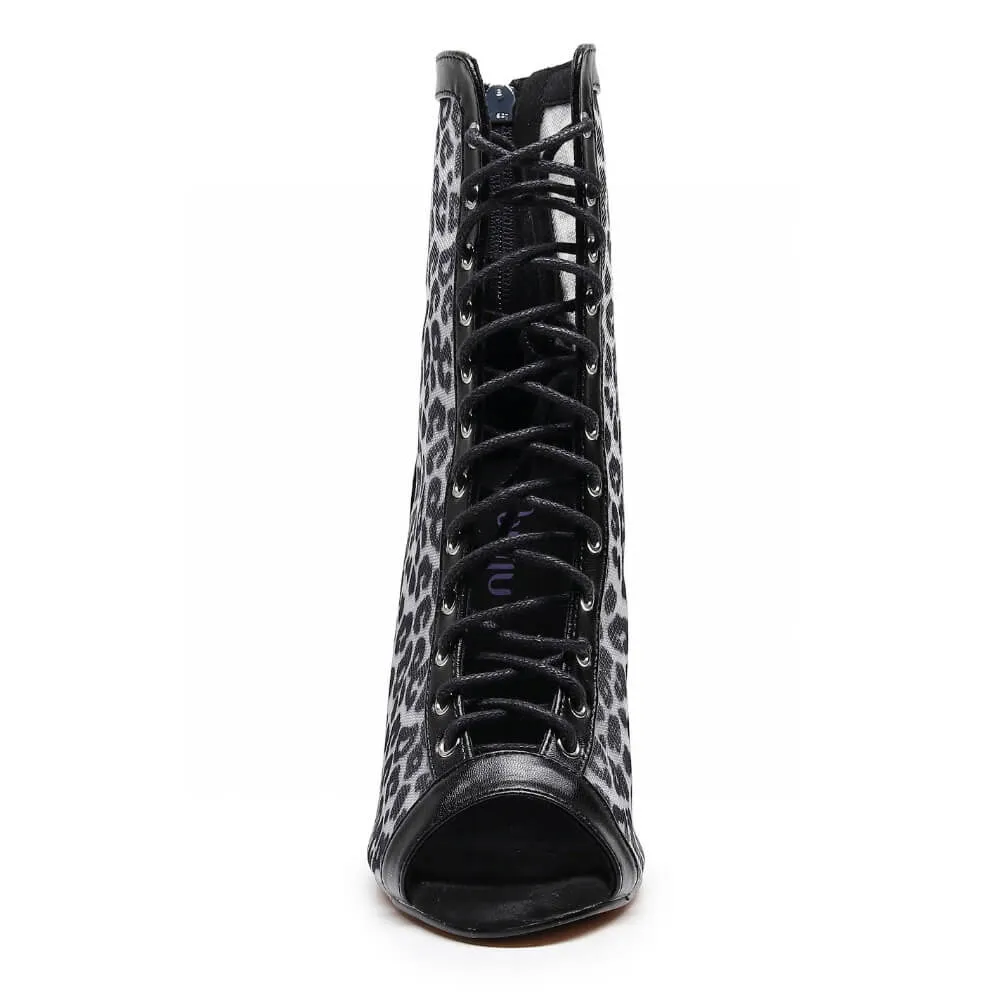 Leona - Black Leopard - Street Sole