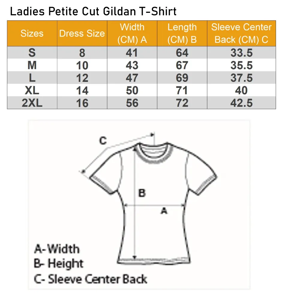 Lets Go Hiking Trekking Camping Outdoors Womens Petite Cut T-Shirt