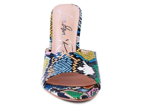 London Rag BOTTOMS UP Pointed High Heel Sandal