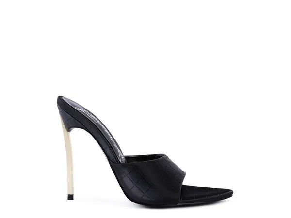 London Rag BOTTOMS UP Pointed High Heel Sandal