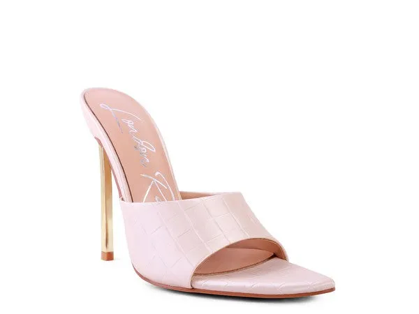 London Rag BOTTOMS UP Pointed High Heel Sandal