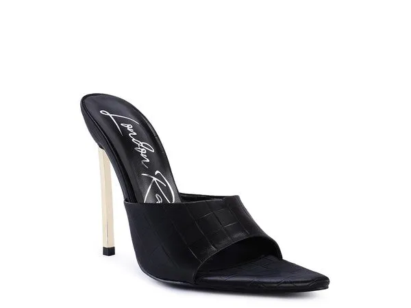 London Rag BOTTOMS UP Pointed High Heel Sandal