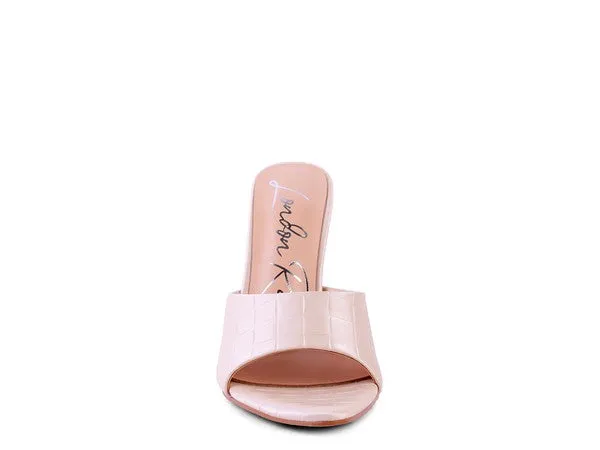 London Rag BOTTOMS UP Pointed High Heel Sandal