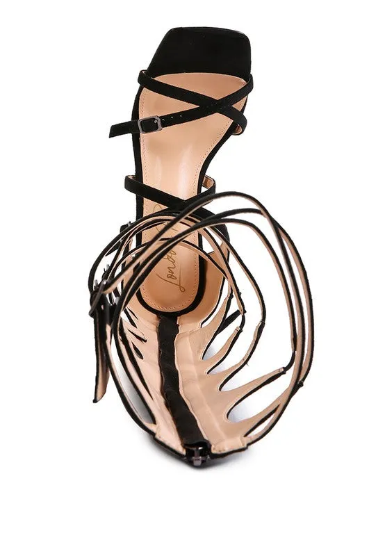 London Rag Gossip Strappy Stiletto Heels