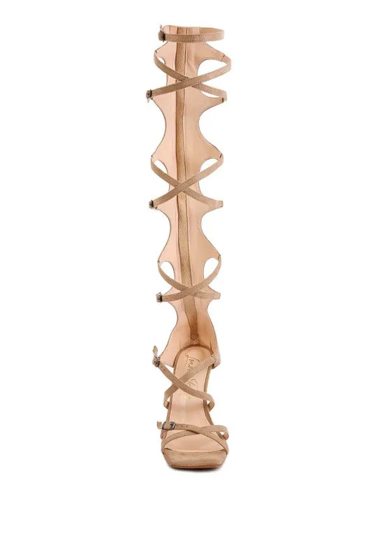 London Rag Gossip Strappy Stiletto Heels
