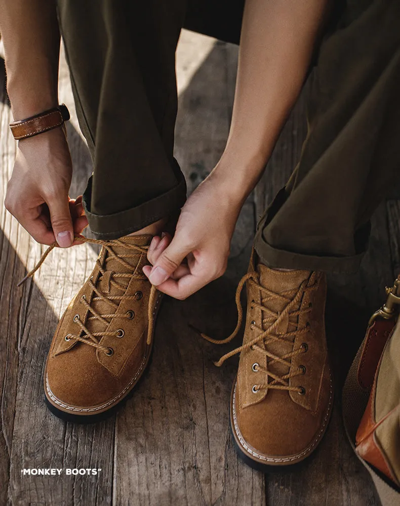Low-Cut Retro British Style Short-Face Martin Casual Men's Boot