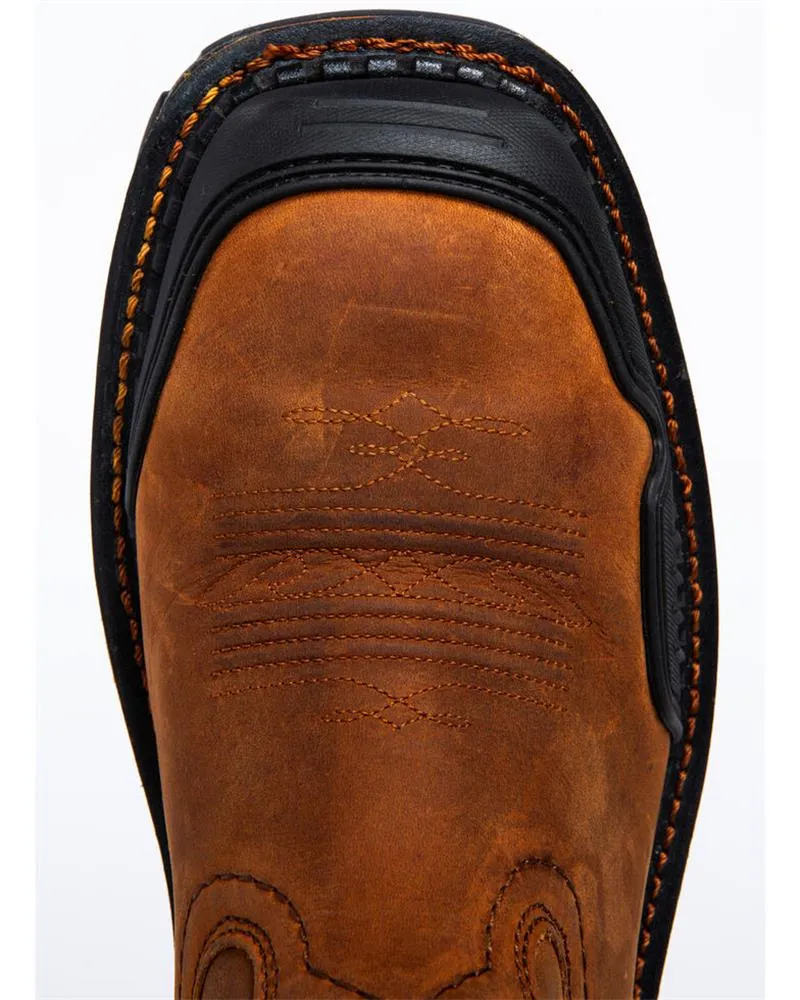 Men's Handmade Pattern Embroidered Low Heel  Boots