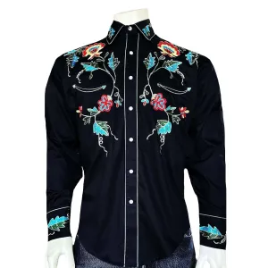 Men's Vintage Western Shirt Collection: Rockmount Fancy Floral Delight